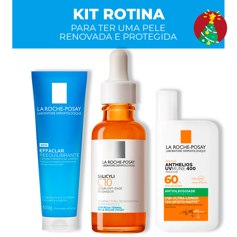Kit - Rotina para uma Pele Renovada e Protegida (3 PRODUTOS)