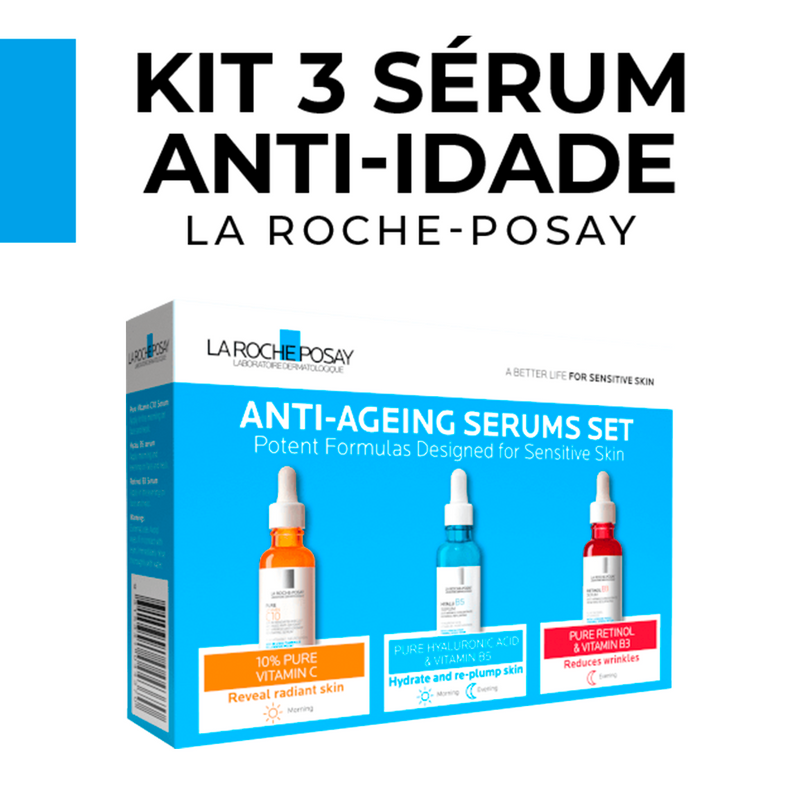 Kit 3 Sérum - Anti-Idade (3 PRODUTOS) + Brinde Exclusivo